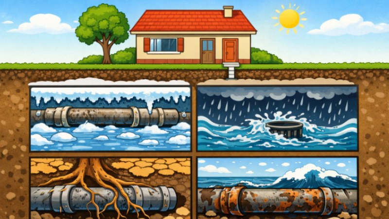 How Weather Conditions Affect Sewer Line Lifespan and Maintenance